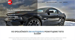 Desktop Screenshot of dmautoservis.sk